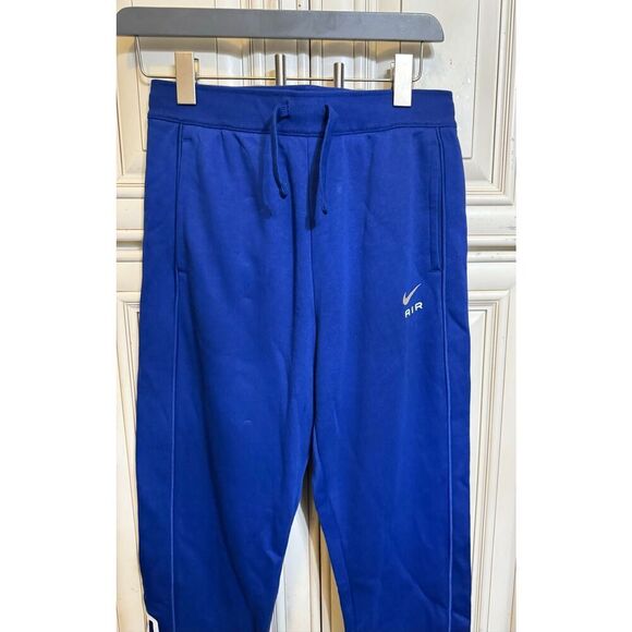 Nike Air Men's Spellout Standard Fit Regular Length Jogger Sweatpants Blue XL - Picture 6 of 11